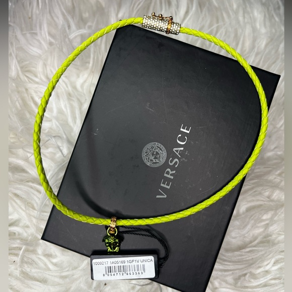 VERSACE
Medusa braided leather and gold-tone necklace - Picture 3 of 9